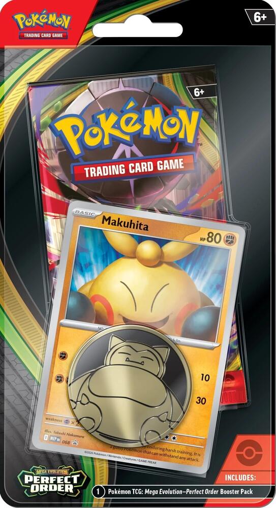 Pokémon TCG: Mega Evolution: Perfect Order Blister Pack (Makuhita)