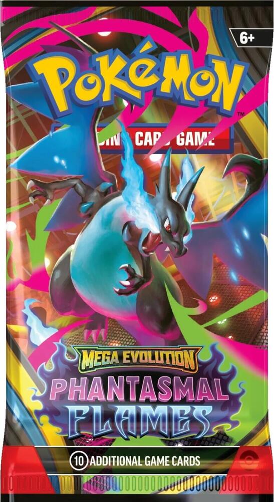 Pokémon TCG: Mega Evolution: Phantasmal Flames Booster Pack (Cover Art May Vary)